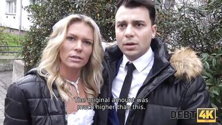 DEBT4k. Czech bride Claudia Macc screwed inside front of her