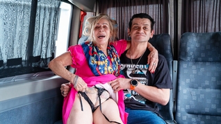 Petite granny picked up for hard anal