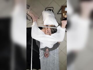 Urologist doctor gets horny during a prostate exam and ends up fucking the patient with her strapon