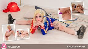Tight And Flexible Babe Nicole Murkovski Masturbates In Harley Quinn Cosplay
