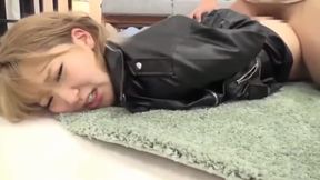 Asian Brunettes in Leather, POV Style College Fuck