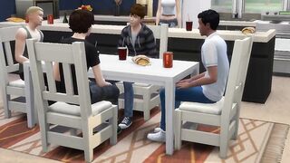 Stepmom Fucks Stepson And His Friends (Cartoon Sims four)