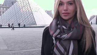 LANOVICE - SUBIL ARCH BLONDE RUSSIAN WITH GIGANTIC BREASTS BEAUTY CASTING WITH FRENCH COCK