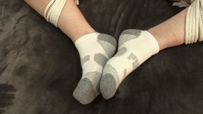 Dakota Charms Wants to Play in Bondage : a rope handcuff sock struggle movie