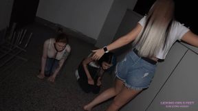 NICOLE - Testing the abilities of the new slave girl - Foot humiliation (4K)