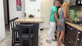 i love it when he comes home and starts touching my ass next to my cuckold husband