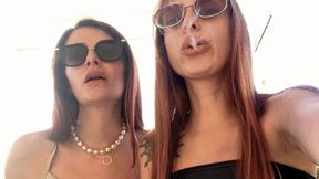 Princesses Kira and Sofi - POV Female Domination Outdoor (WMV HD 720p)