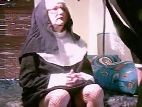My super horny wifey likes dressing up like nun for sex
