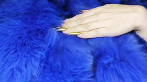 Furry handjob, edging, and fur orgasm&#x1F4A6; with real thick fur
