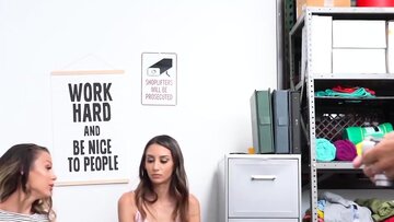 Busted thief Natalia Nix bangs security officer wi