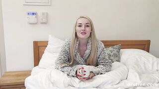Andy's Red Fingernails Circle Around her Clitoris