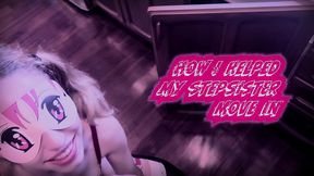 full!! real-life anime stepsis gets stuck in the sink, gives sloppy head, gets creampied - plumpah peach & family