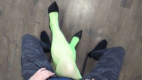 man sitting astride your crossed legs like a knight on his 2L