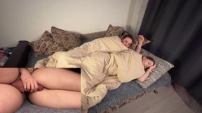 Stepmom and Stepson Share Bed, Real Stepmom Fucks Russian with Conversations