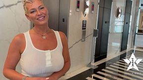 Hotel Lobby Hookup with Busty IG Model - Kaden Kole and Daddy JM