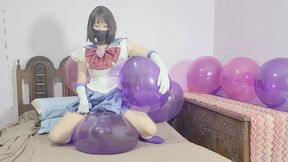 Hotaru Tomoe double sit pops 18inch cattex balloons