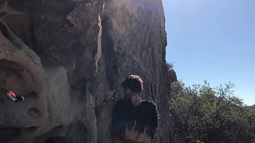 Freaky futuristic super heroes fuck outdoors in a cave - Erin Electra