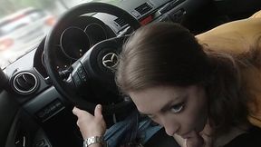 I paid some thot for a sucking in the car protected