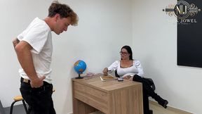 spoiled indisciplined fuck and creampie his hot teacher in time, in the classroom! complete!
