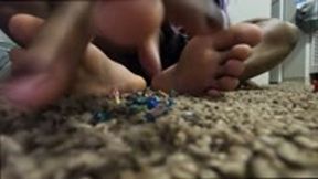 Tinies at Mercy of Giantess Sexy Soles  1080 smaller