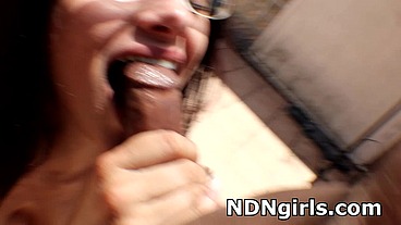 Cherokee Native American slut Amber railed rough and hard by bbc