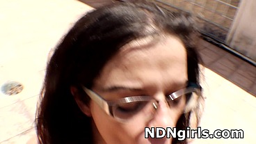 Cherokee Native American slut Amber railed rough and hard by bbc