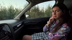 Cute hitchhiker consents to sexual favors - Russian Agent