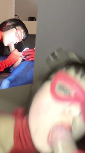 Sonya Durganova flashgirl in 2 layers of nylon pantyhose