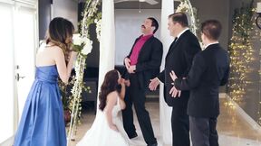 Bride Angela White tit & ass fucked by registry office employee