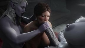 Hot Three-Way Fuck With Big-Tit Girl On Girl Dp And Satisfied Bitch