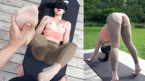 Fucked yoga instructor, came in mouth