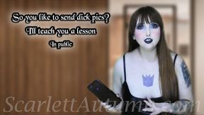 So you like to send dick pics? I'll teach you a lesson - WMV HD 1080p