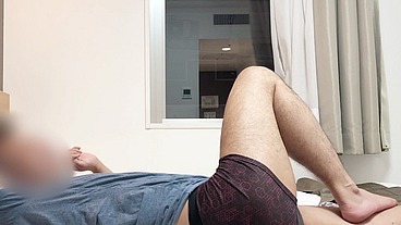 Casual sex without consumes or decorations of Japanese age gap couple.