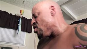 Reading gets interrupted by the thick black sweetheart that is desperate for a BBC facial