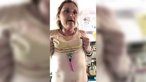 Blowjobs under the fluorescent lights while strapping on an apron, no need for cover-ups here