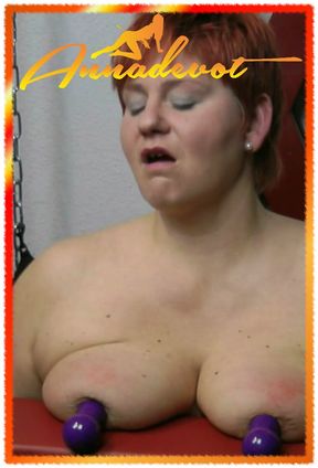 Spank the fat natural tits - I just get totally ratty when he spanks me my fat real BBW natural tits, my pussy itches.