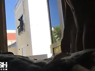 Teen Flash Neighbour In Window