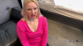 real life porno 70: new face julia first anal, rimming & piss swallowed.