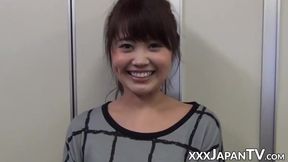 Young Japanese babes presenting tiny pussies in closeup