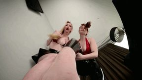 Goddess Charlie and Brookyln worship POV - MOV