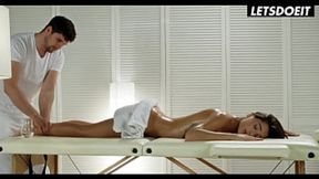 Greasy Massage Turns Into Intimate Fun for Busty Blonde - LETSDOEIT