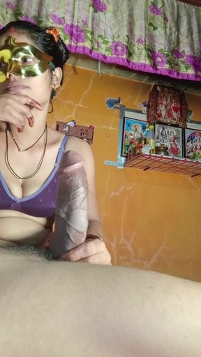I Put a Very Thick Cucumber in Bhabhi's Pussy and Made It a Hole