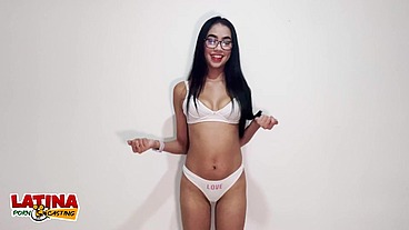 Latina Porn Casting - 18 Year Old Skinny Slut Gets Pussy Stretched And Creampie