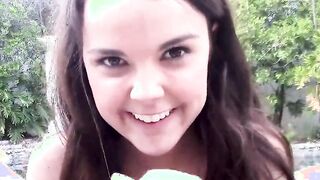 Dillion Harper Getting Cum all Over Her Face Into This