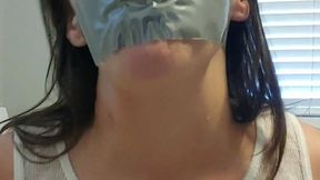 Duct Tape Gag Escape Challenge