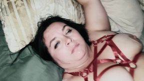 second pair of sold panties and face full of cum - remaster