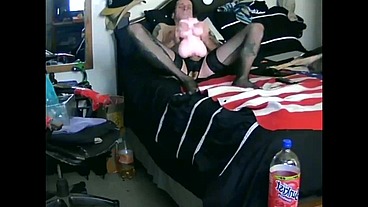 Izamaeyouno - update #14 - Sissy CD and his Mini Sex Doll -
