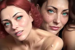 Sexy Redhead Digital Art 3D Animation