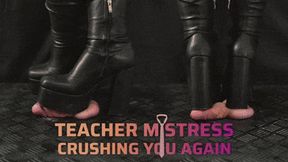 Your Teacher Mistress Crushing Your Cock Again and Again (Close Version) - TamyStarly - Cock Balls Crush Trample, Shoejob, CBT, Trampling, Bootjob, Stomping