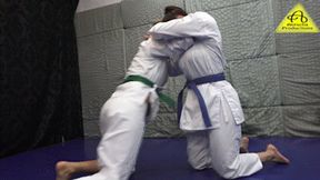Dolly vs Kimbra judo GI match